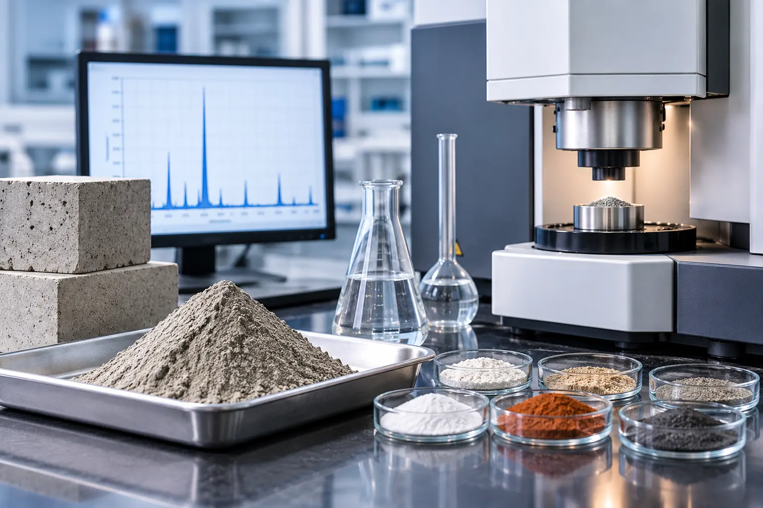 Cement analysis in a modern laboratory